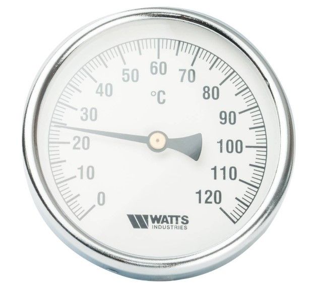 Термометр биметаллический с погружной гильзой Watts F+R801 (T) 100/75 фото#3