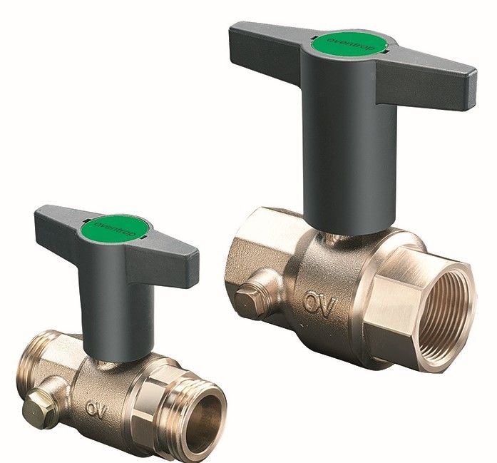 Шаровый кран Oventrop Optibal TW Ду 32, PN10, G 1 1/2" x 1 1/2", бронза фото#2