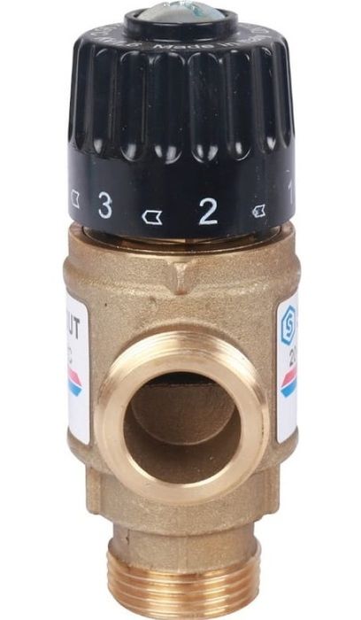 Смесительный клапан STOUT 3/4 НР 20-43°С KV 1,6 м3/ч фото#2