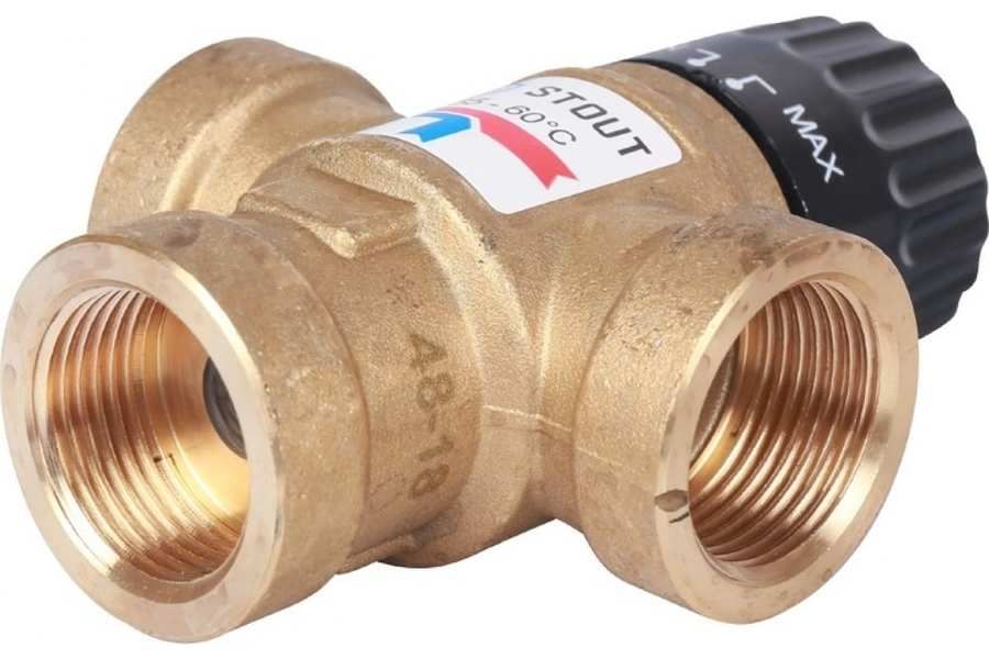 Смесительный клапан STOUT 3/4 ВР 35-60°С KV 1,6 м3/ч фото#4