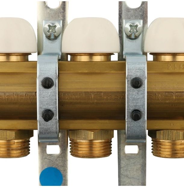 Коллектор регулируемый в сборе TIEMME 1"x3/4 EK на 3 выхода, с наружной резьбой фото#4