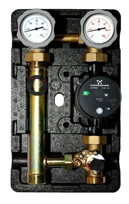 Насосная группа Meibes MK смесительная , с насосом Grundfos UPM3 Hybrid 25-70 1"