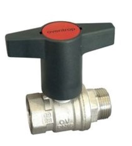 Шаровый кран Oventrop Optibal, DN-40, 1 1/2", НВ, PN, бар-16, ручка-пластмассовая