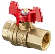 Шаровый кран Oventrop EZB, Ду15, 1/2", ISO 228/1, рукоять "бабочкой"