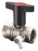 Шаровый кран Oventrop Optibal, DN-20, 3/4", ВВ, PN, бар-16, со штуцером для слива 1/4"