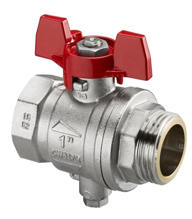 Шаровый кран Oventrop со штуцером, Ду25, G1BP х G1HP