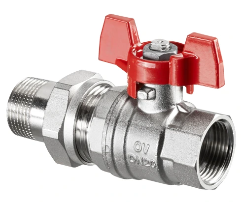 Шаровый кран Oventrop Optibal, DN-15, 1/2", НВ, PN, бар-16, ручка-бабочка