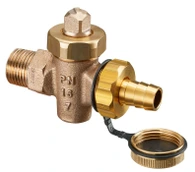 Шаровый кран Oventrop KFE, DN15 PN16, НР, усиленная модель, бронза