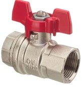 Шаровый кран Oventrop Optibal, DN-15, 1/2", ВВ, PN, бар-16, ручка-бабочка