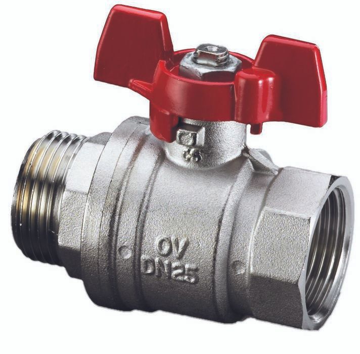 Шаровый кран Oventrop Optibal, DN-32, 1 1/4", НВ, PN, бар-16, ручка-бабочка