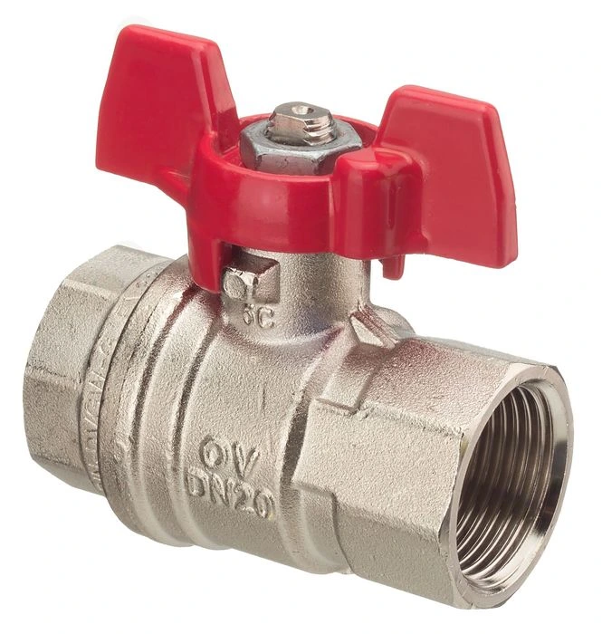 Шаровый кран Oventrop Optibal, DN-32, 1 1/4", ВВ, PN, бар-16, ручка-бабочка