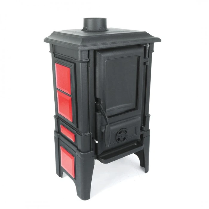 Дровяная печь GUCHA ARINA 1210 ЭМАЛЬ DARK RED