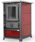 Дровяная печь MBS OLYMP PLUS DARK RED/L