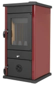 Дровяная печь MBS THERMO VESTA PLUS DARK RED