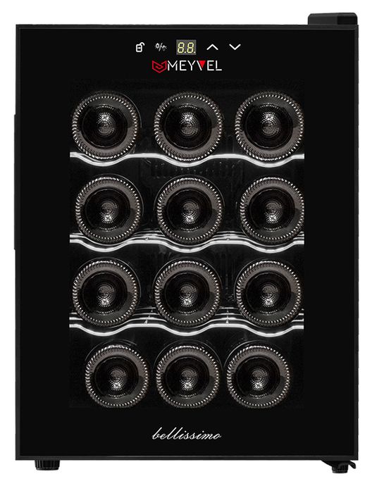 Отдельностоящий винный шкаф MEYVEL MV12-TB1 фото#3