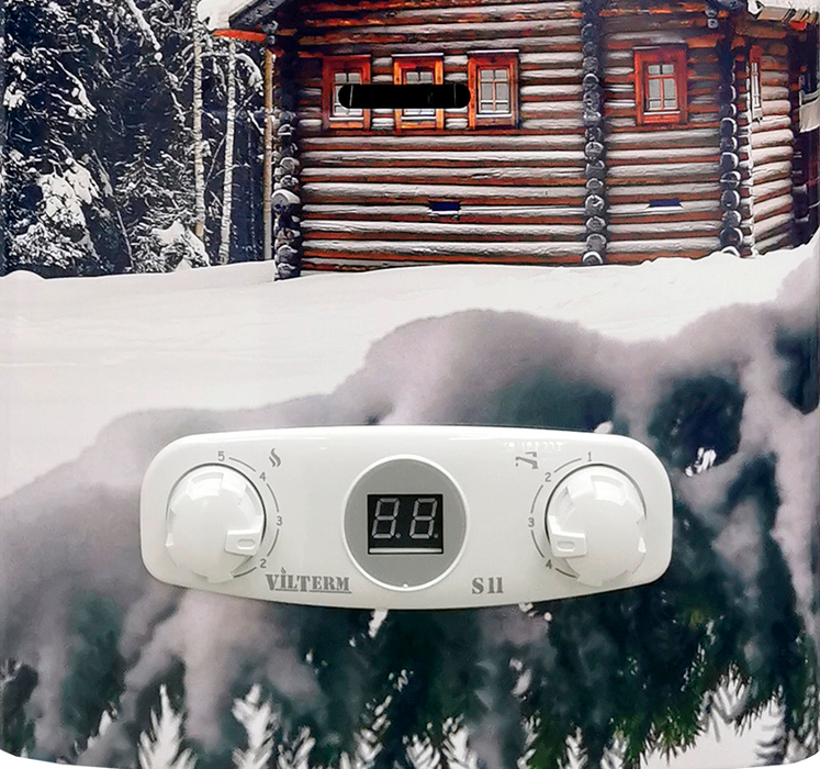 Газовый проточный водонагреватель VilTerm S10 Print (Зимний дом) фото#2