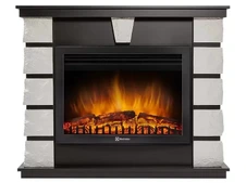 Электрокамин Electrolux EFP/P-2520LS с порталом Firelight Excalibur 25 камень белый, шпон венге