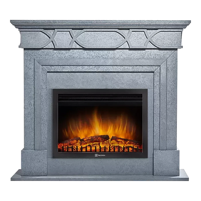 Электрокамин Electrolux EFP/P-2520LS с порталом Firelight Antico 25 серый