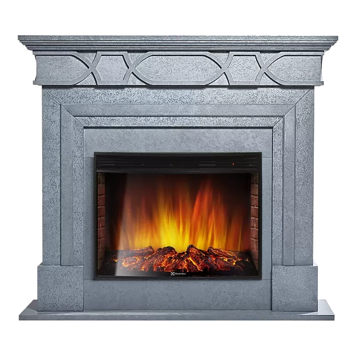 Электрокамин Electrolux EFP/P-2720RLS с порталом Firelight Antico 25 серый