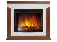 Электрокамин Electrolux EFP/P-2720RLS с порталом Firelight Prestigio 25 камень белый, шпон дуб