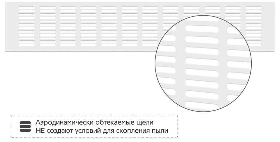 Металлическая Благовест 100x500 мм белая фото#2