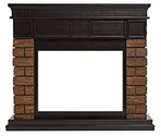 Широкий портал Firelight Bricks Wood 30 камень корич., шпон тем. дуб