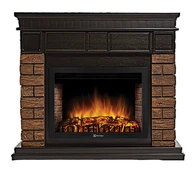 Электрокамин Electrolux EFP/P-2520LS с порталом Firelight Bricks Wood 25 камень корич., шпон тем. дуб