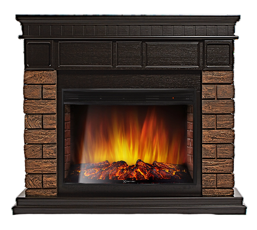 Электрокамин Electrolux EFP/P-2720RLS с порталом Firelight Bricks Wood 25 камень корич., шпон тем. дуб