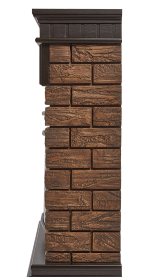 Электрокамин Electrolux EFP/P-3320RLS с порталом Firelight Bricks Wood 30 камень корич., шпон тем. дуб фото#4