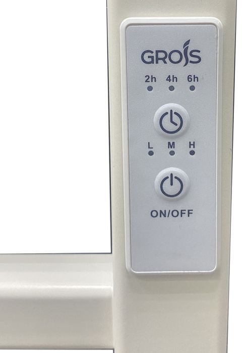 Электрический полотенцесушитель вертикальная лесенка GROIS Orso GR-124 110/1200 П3 RAL9016 фото#3