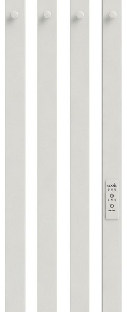 Электрический полотенцесушитель вертикальная лесенка GROIS Quartet GR-125 180х1500 П3 RAL 9016 R фото#3