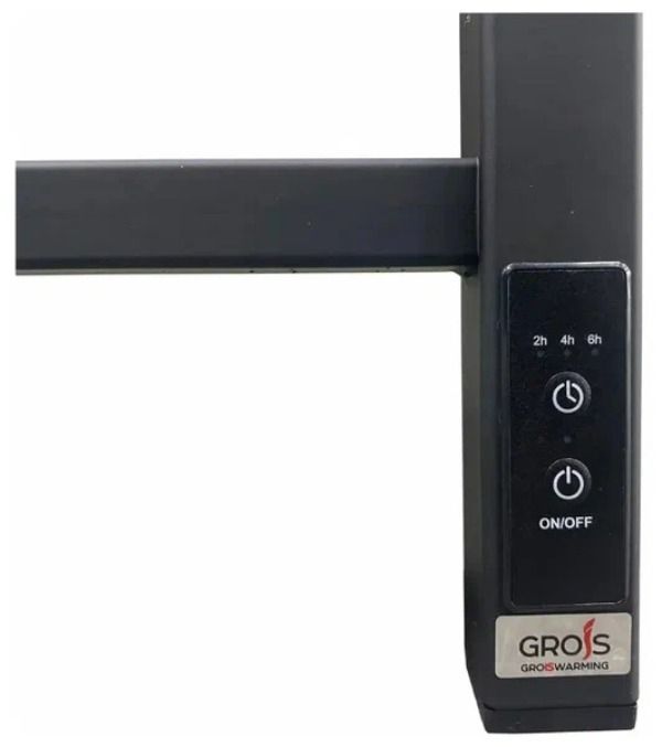 Электрический полотенцесушитель лесенка GROIS Alex GR-102 300/800 П8 RAL9005 U фото#3