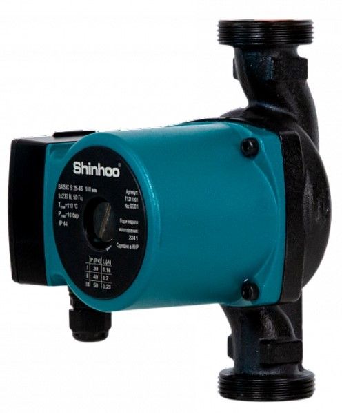 Циркуляционный насос SHINHOO BASIC S 25-6S 180 1x220V фото#3
