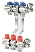Для отопления Uni-fitt 1" х 3 вых 3/4" с вентилями(441E4303)