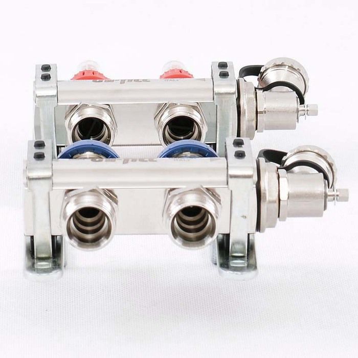 Для отопления Uni-fitt 1" х 2 вых 3/4" с расходомерами и вентилями(440E4302) фото#4