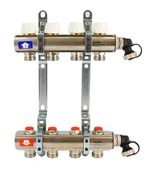 Для отопления Uni-fitt 1" х 3 вых 3/4" с вентилями(441I4303)