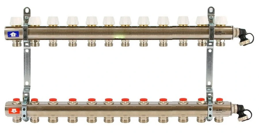 Для отопления Uni-fitt 1" х13 вых 3/4" с вентилями(441I4313)