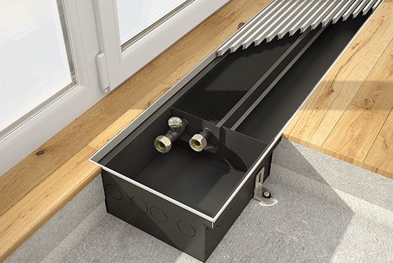 Внутрипольный конвектор Kermi KVN 260x80x1750 Без декоративной решётки фото#2