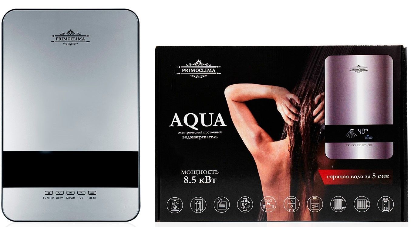 Электрический проточный водонагреватель Primoclima AQUA 8.5 кВт фото#8