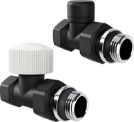 Узел нижнего подключения Royal Thermo Design 1/2" М30х1,5 (черный), прямой раздельный