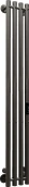 Электрический полотенцесушитель вертикальная лесенка INDIGO Style 4 (el) 120/18 Gun Metal