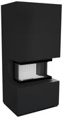 Готовый дровяной каминокомплект Kratki Home Easy Box Zimbabwe Nero с топкой NBC