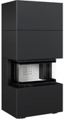 Готовый дровяной каминокомплект Kratki Home Easy Box черный с топкой NBC, с доводчиком