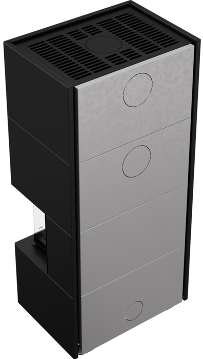 Готовый дровяной каминокомплект Kratki Home Easy Box черный с топкой NBC, с доводчиком фото#5