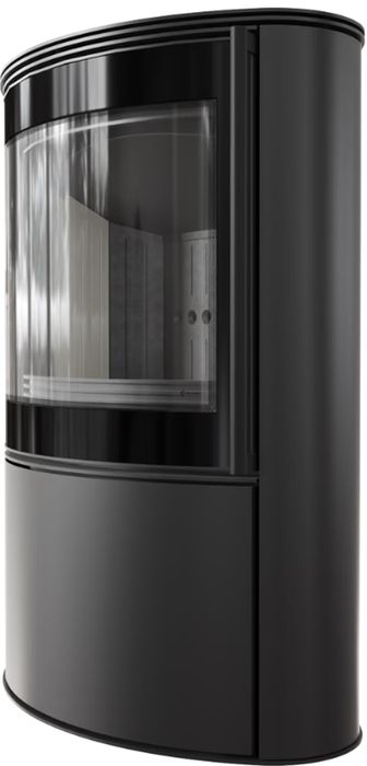Дровяная печь Kratki BJORN, черная футеровка, с доводчиком фото#3