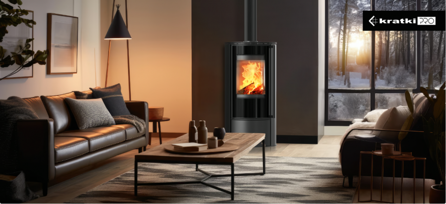 Дровяная печь Kratki ERIK, GREY SATIN фото#6