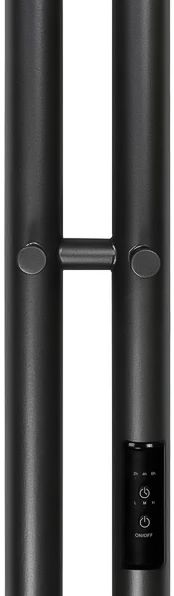 Электрический полотенцесушитель вертикальная лесенка Primoclima Sol R C E Graphite 150*6 2 фото#2