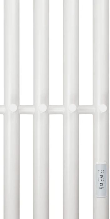 Электрический полотенцесушитель вертикальная лесенка Primoclima Sol R C E White 150*18 4 фото#2