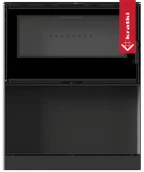 Дровяная печь Kratki KARI 95/W, черная футеровка, с доводчиком