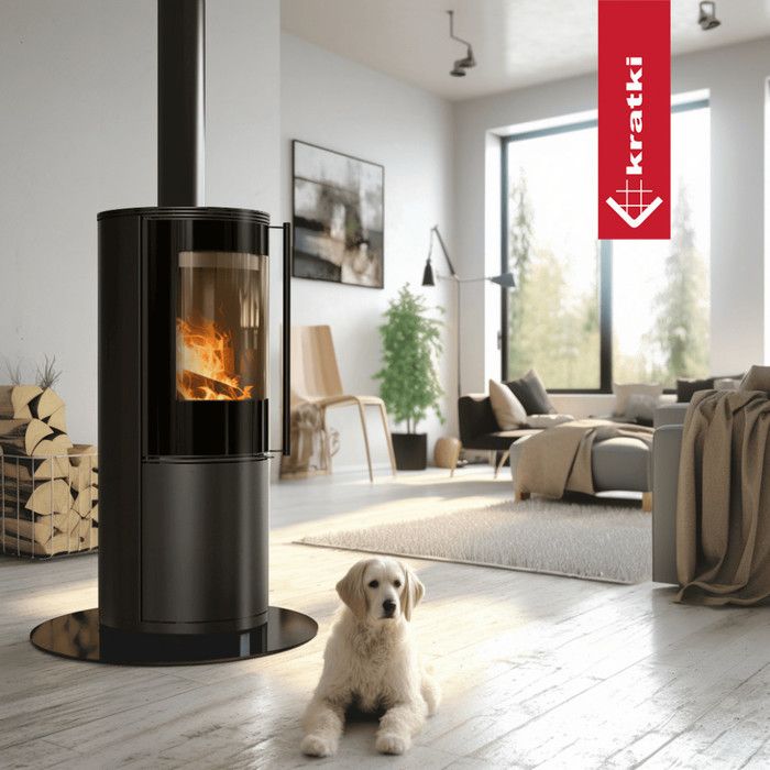 Дровяная печь Kratki SVEN, черная футеровка фото#6